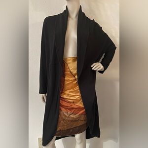 Free People beach black cardigan sweater dolman sleeve Small S/P